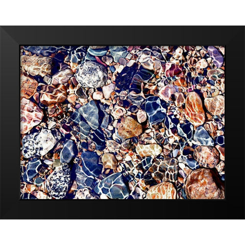 Tide Pools Art Print Black Modern Wood Framed Art Print by Urban Road