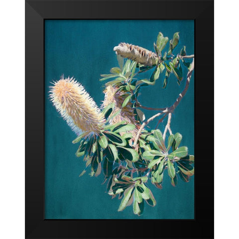 Twilight Banksia Art Print Black Modern Wood Framed Art Print by Urban Road