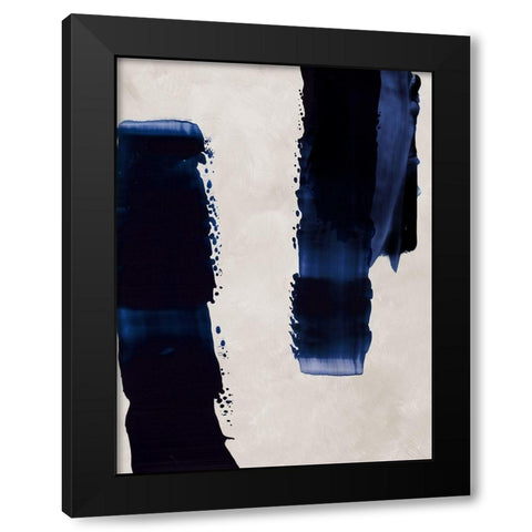 Broad Strokes I Black Modern Wood Framed Art Print by Urban Road