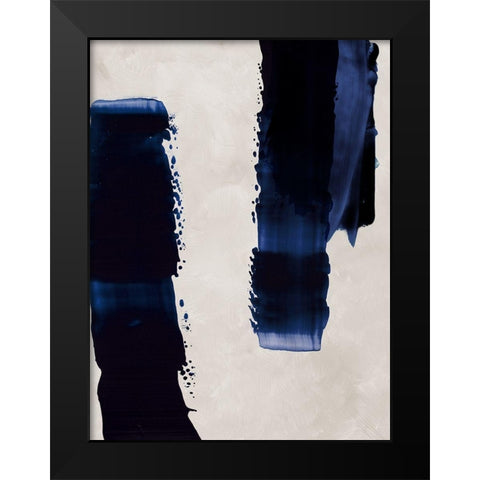 Broad Strokes I Black Modern Wood Framed Art Print by Urban Road