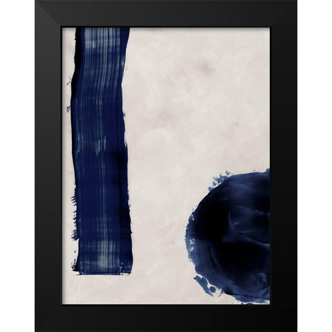 Broad Strokes II Black Modern Wood Framed Art Print by Urban Road