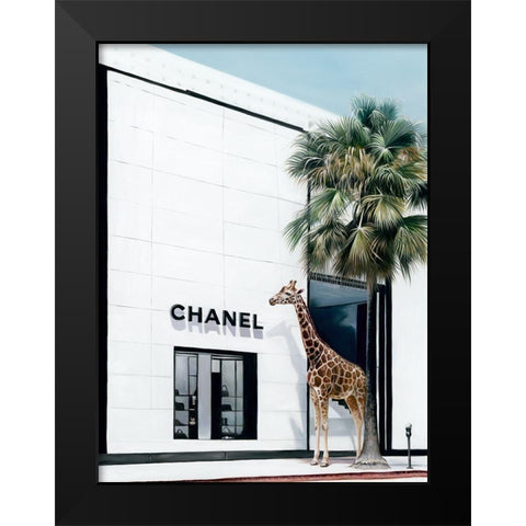 Rodeo Drive  Black Modern Wood Framed Art Print by Urban Road