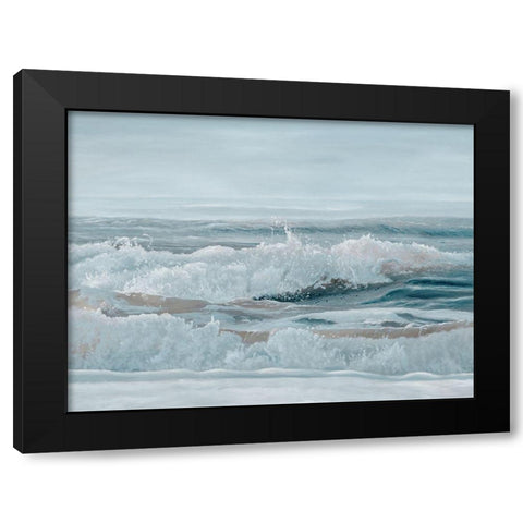 Pebbly Beach  Black Modern Wood Framed Art Print with Double Matting by Urban Road