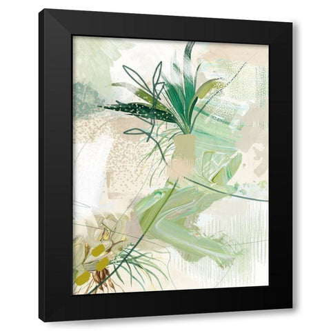 Leafy Greens  Black Modern Wood Framed Art Print with Double Matting by Urban Road