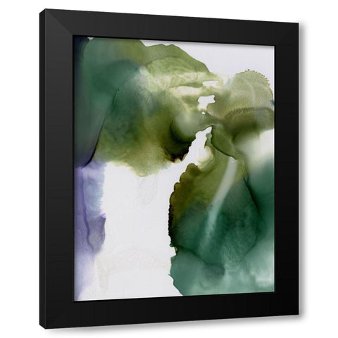 Green Glacier I  Black Modern Wood Framed Art Print by Urban Road