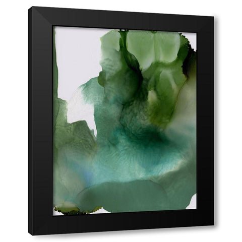Green Glacier II  Black Modern Wood Framed Art Print with Double Matting by Urban Road