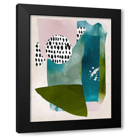 Paper Towns I  Black Modern Wood Framed Art Print with Double Matting by Urban Road