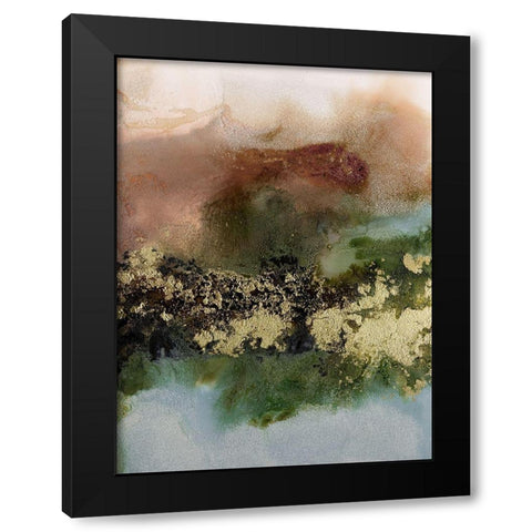 Gold Fever I Black Modern Wood Framed Art Print with Double Matting by Urban Road