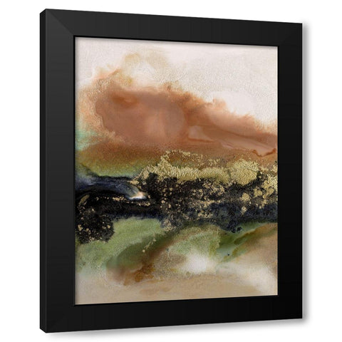 Gold Fever II Black Modern Wood Framed Art Print with Double Matting by Urban Road