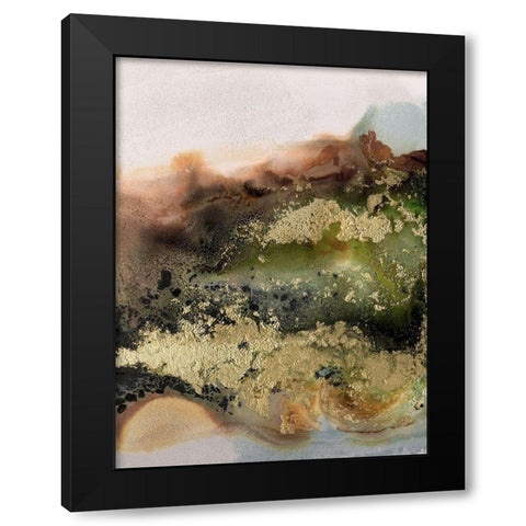 Gold Fever III Black Modern Wood Framed Art Print with Double Matting by Urban Road