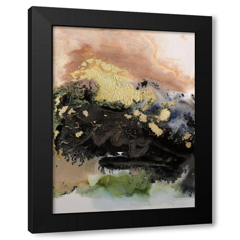 Gold Fever IV Black Modern Wood Framed Art Print with Double Matting by Urban Road