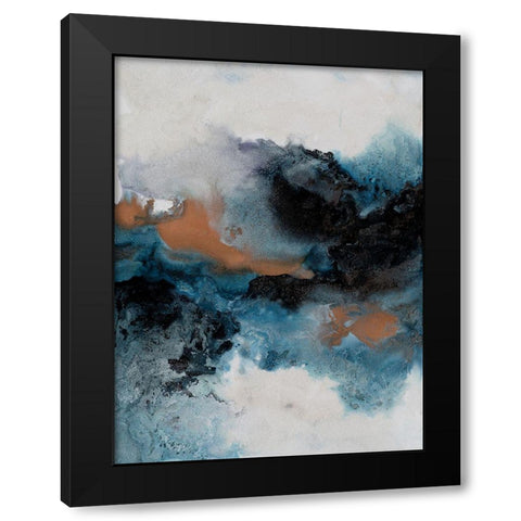 Water and Earth I Black Modern Wood Framed Art Print with Double Matting by Urban Road