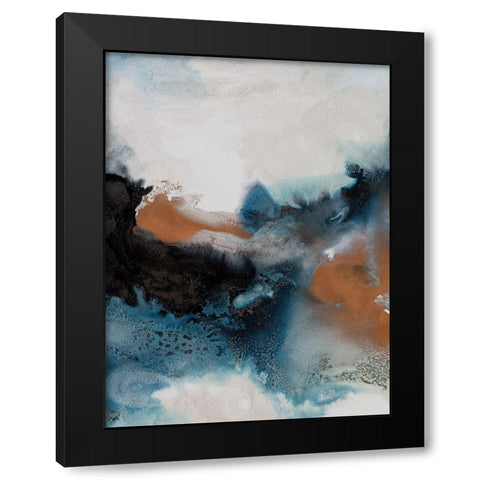 Water and Earth II Black Modern Wood Framed Art Print by Urban Road