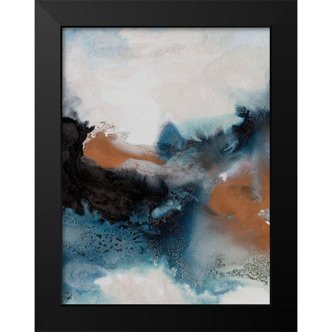 Water and Earth II Black Modern Wood Framed Art Print by Urban Road