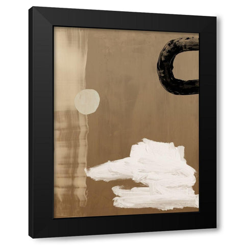 Brick and Mortar II Black Modern Wood Framed Art Print with Double Matting by Urban Road