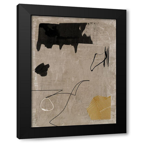 Set in Stone I Black Modern Wood Framed Art Print with Double Matting by Urban Road