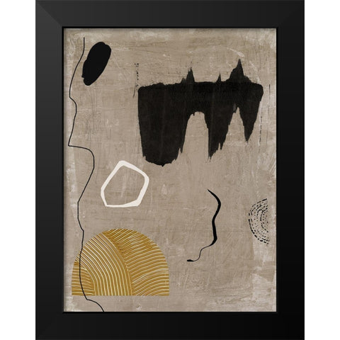 Set in Stone II Black Modern Wood Framed Art Print by Urban Road