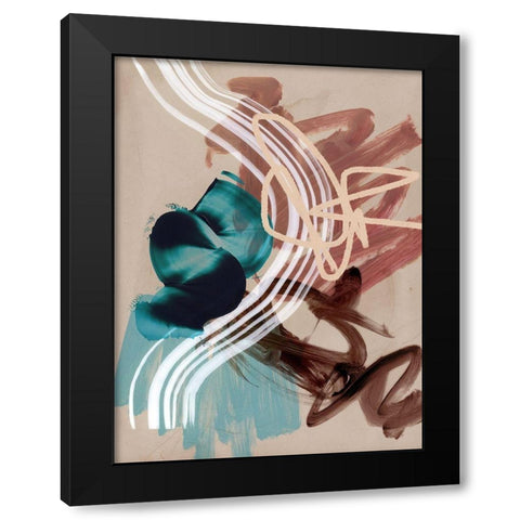 Messy Thoughts I Black Modern Wood Framed Art Print with Double Matting by Urban Road