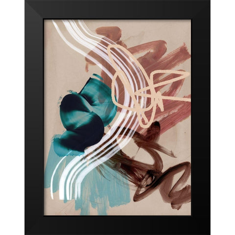 Messy Thoughts I Black Modern Wood Framed Art Print by Urban Road