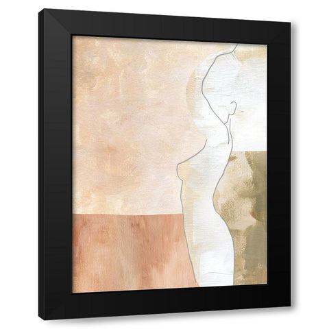 Gentle Black Modern Wood Framed Art Print with Double Matting by Urban Road