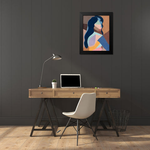 Resilient Black Modern Wood Framed Art Print by Urban Road