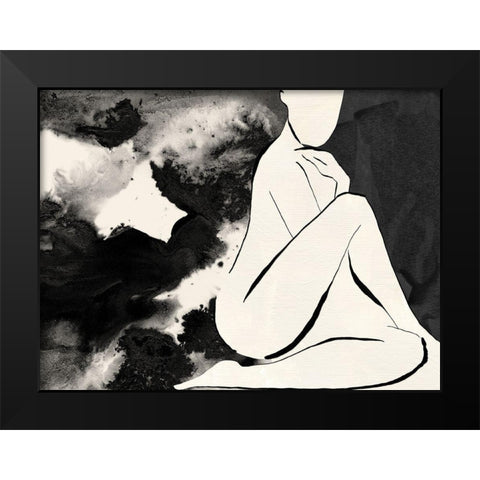 Independent Black Modern Wood Framed Art Print by Urban Road