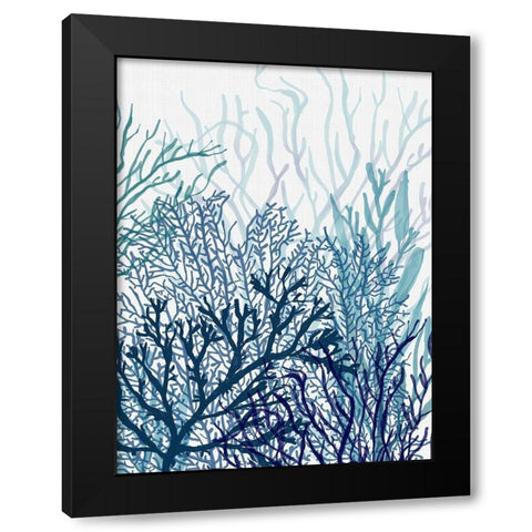 Bridgehampton II Black Modern Wood Framed Art Print with Double Matting by Urban Road