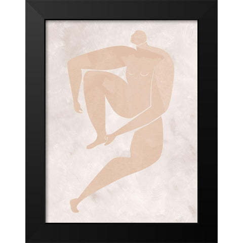 Amelie Cut-Out I Black Modern Wood Framed Art Print by Urban Road