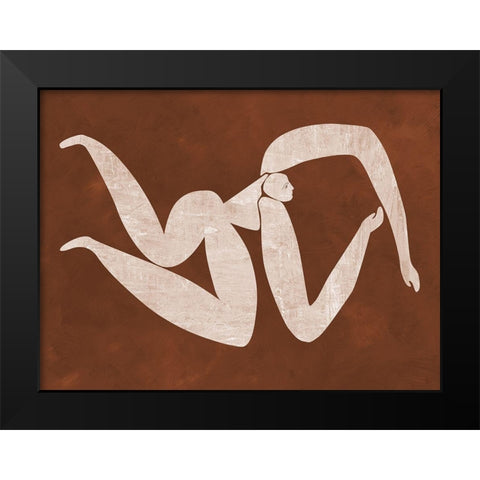 Caroline Cut-Out IV Black Modern Wood Framed Art Print by Urban Road