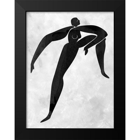 Lydia Cut-Out II Black Modern Wood Framed Art Print by Urban Road