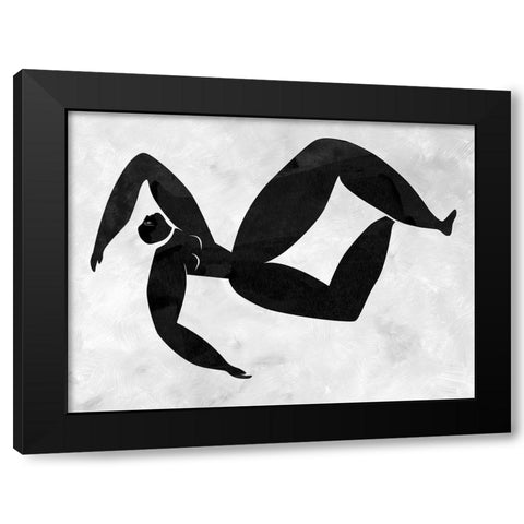 Lydia Cut-Out III Black Modern Wood Framed Art Print by Urban Road