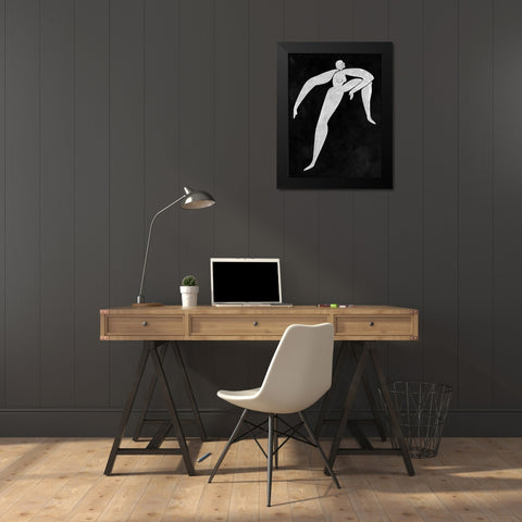 Monique Cut-Out II Black Modern Wood Framed Art Print by Urban Road