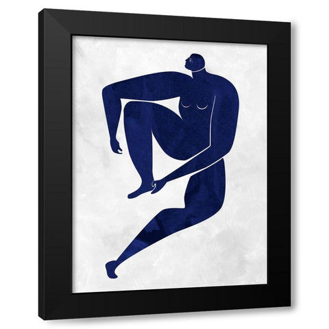 Gertrude Cut-Out I Black Modern Wood Framed Art Print with Double Matting by Urban Road