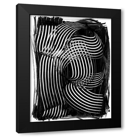 Henri II Black Modern Wood Framed Art Print with Double Matting by Urban Road