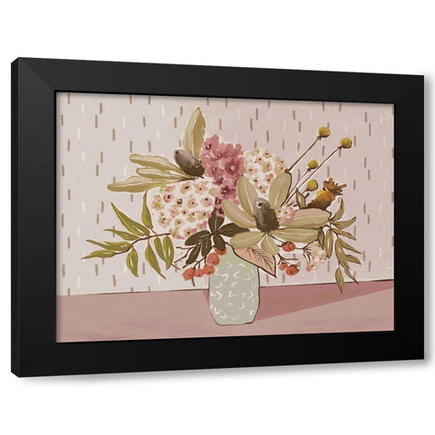 Best in Bloom Canvas Art Print Black Modern Wood Framed Art Print by Urban Road