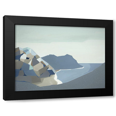 Cradle Mountain Black Modern Wood Framed Art Print with Double Matting by Urban Road