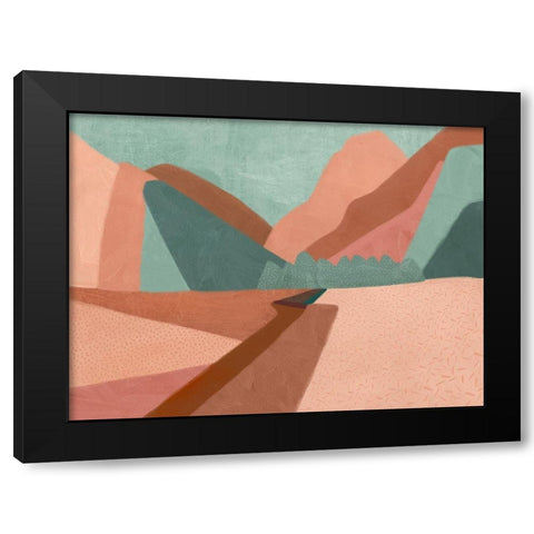 Sugarloaf Black Modern Wood Framed Art Print by Urban Road