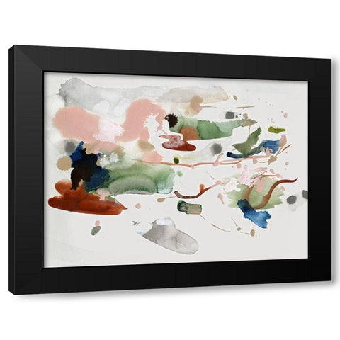 Scatterbrain Black Modern Wood Framed Art Print with Double Matting by Urban Road