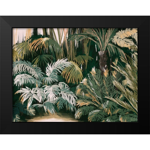 Lifes a Jungle Black Modern Wood Framed Art Print by Urban Road