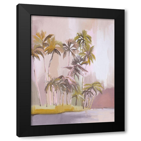 Island of Solitude Black Modern Wood Framed Art Print with Double Matting by Urban Road