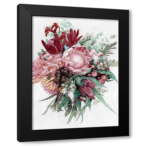 Native Bouquet Black Modern Wood Framed Art Print with Double Matting by Urban Road