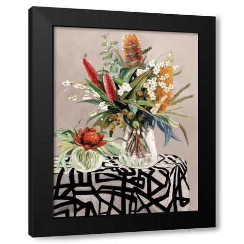 The Centrepiece Black Modern Wood Framed Art Print with Double Matting by Urban Road