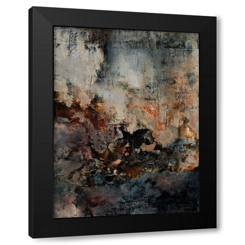 Oxidise Black Modern Wood Framed Art Print by Urban Road