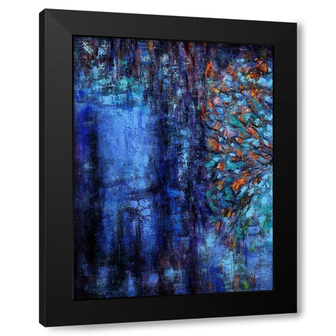 Navi Black Modern Wood Framed Art Print by Urban Road