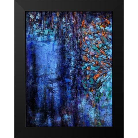 Navi Black Modern Wood Framed Art Print by Urban Road