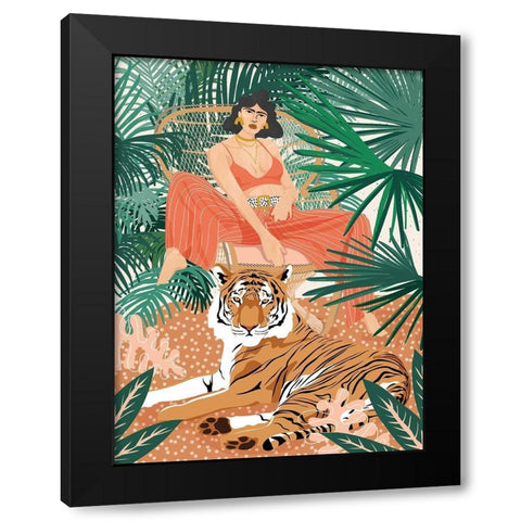 Easy Tiger Black Modern Wood Framed Art Print with Double Matting by Urban Road