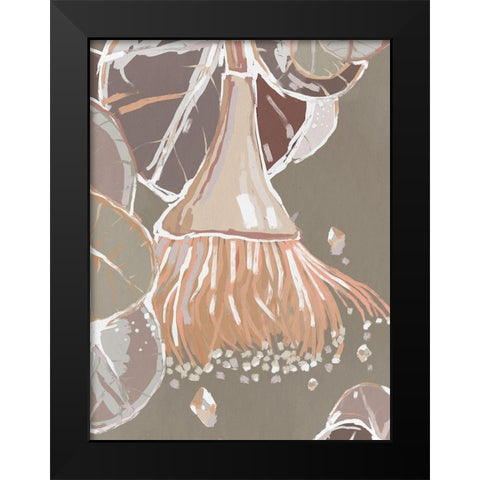 Peach Flowering Gum Black Modern Wood Framed Art Print by Urban Road