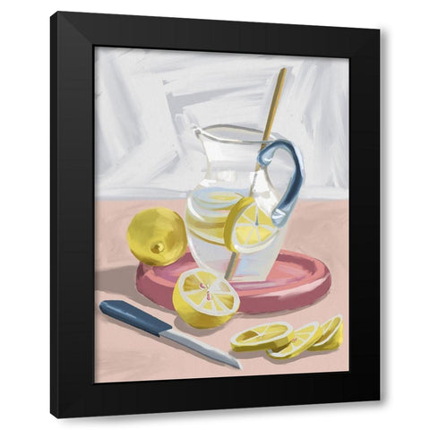 Life And Lemonade Black Modern Wood Framed Art Print by Urban Road