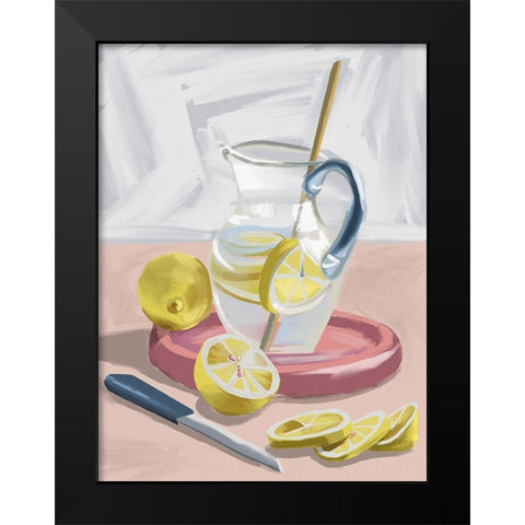 Life And Lemonade Black Modern Wood Framed Art Print by Urban Road