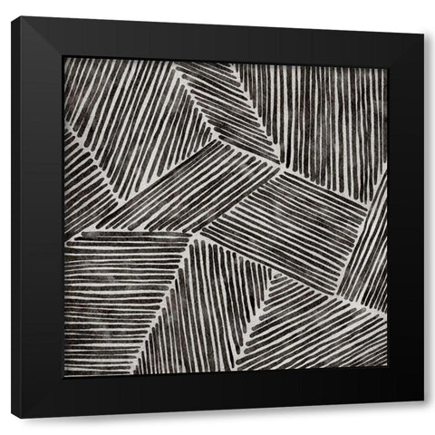 Infinite Black Modern Wood Framed Art Print with Double Matting by Urban Road